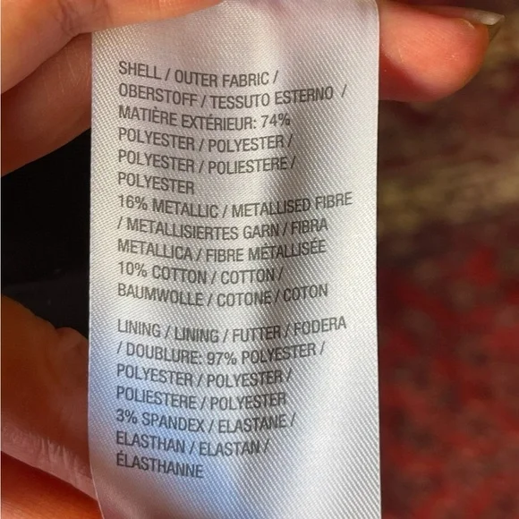 ISAAC MIZRAHI LIVE QVC Metallic Brocade Zippered Jacket Autumnal Colors Sz 14 - Picture 10 of 11